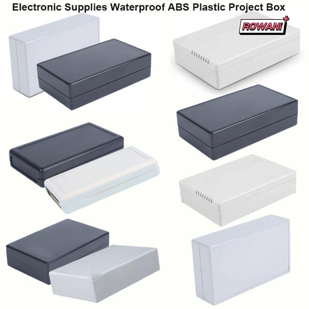 ROWAN1 Project Enclosure Boxes, ABS Plastic White Black Storage , 9 ...