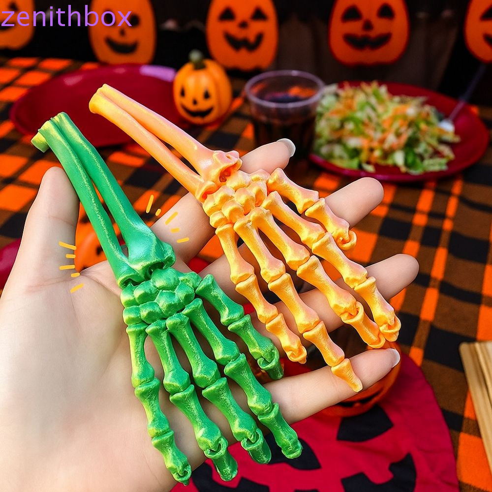 ZENITHBOX Movable Joint Skeleton Claw, Flexible 3D Printed Halloween ...