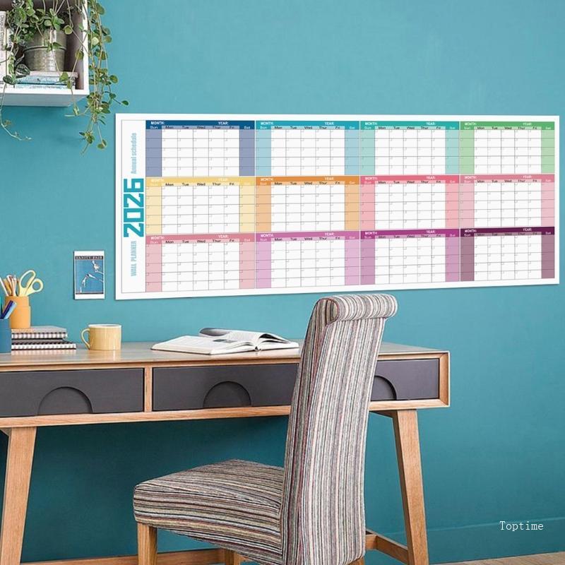 Top 2026 Wall Mounted Calendar Yearly Planner Erasable Calendar Undated ...
