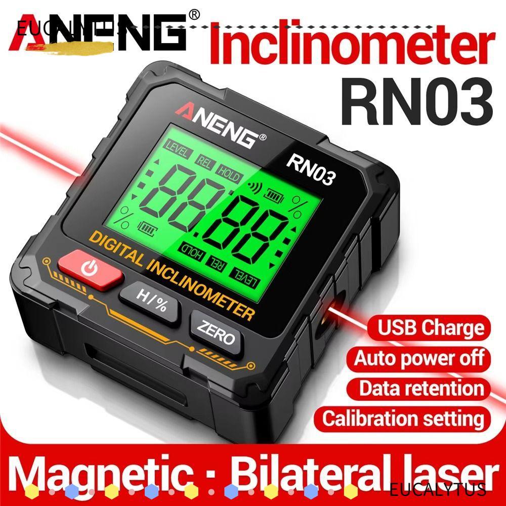 EUCALYTUSSG Digital Inclinometer, Magnetic Multifunctional Laser ...
