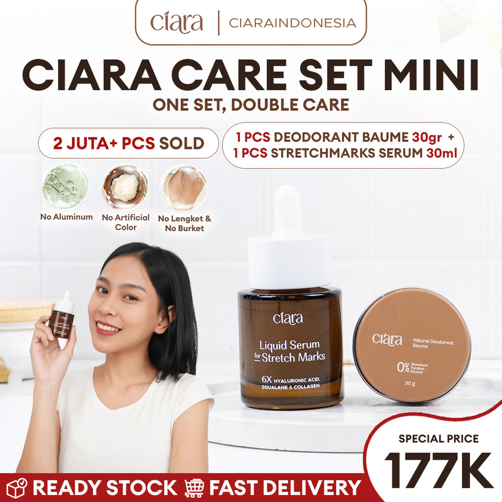 Ciara Natural Deodoran 30gr X Ciara Liquid Serum For Stretchmarks Serum Menyamarkan Stretchmarks Memudarkan Stretchmarks Dalam 40 Hari Bpom penghilang stretchmarks ampuh bpom obat stretchmarks penghilang stretchmarks