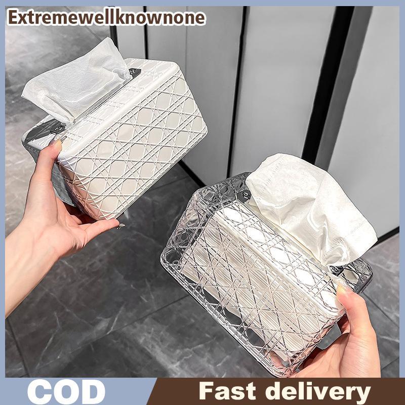 EONE New Rattan Pattern Tissue Box Living Room Paper Box Desktop Tissue ...
