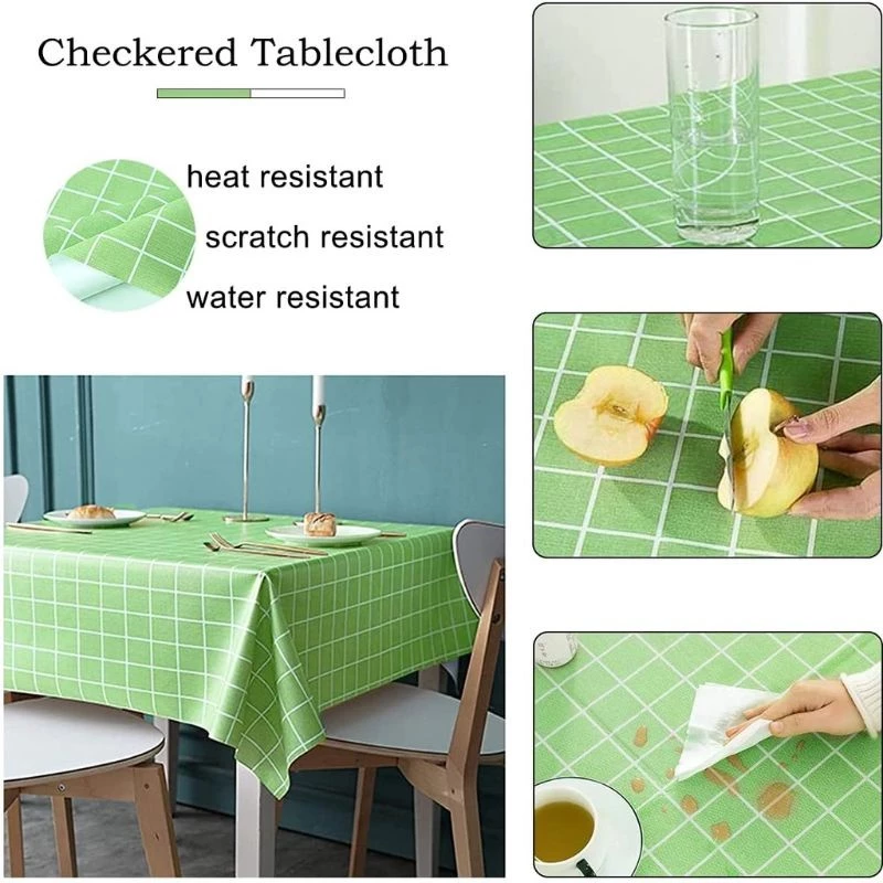 *BESAR* (UKURAN 180X137) TAPLAK MEJA WATERPROOF ANTI AIR COVER BAHAN PEVA - Gambar 4