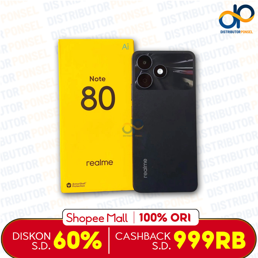 Realme Note 80 4/64GB 4/128GB Garansi Resmi Not Note 70 60