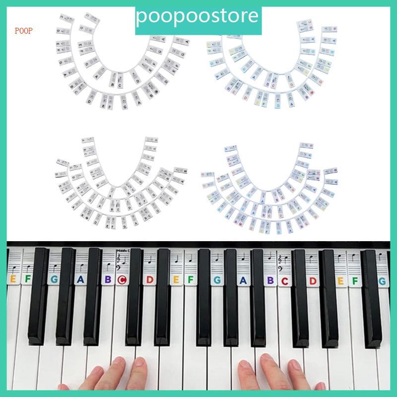 POOP Piano Notes Guide for Beginner Removable Piano Keyboard Note ...