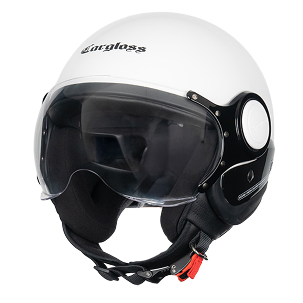Cargloss M One Retro Helm Half Face - White - Gambar 2