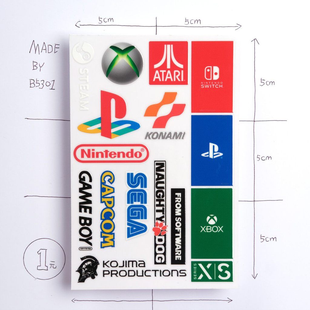 Game Console Sticker Car Sticker Console Sony Xbox Nintendo steam Sega ...