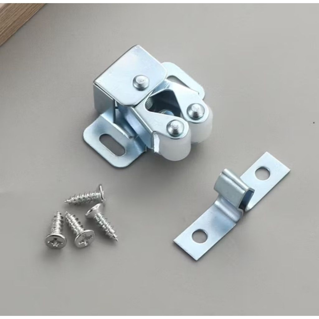 1PCS Grendel Jepitan Udang Pintu Lemari Pengait Gerendel Door Roller Jepit Pengunci Cabinet A195 - Gambar 4