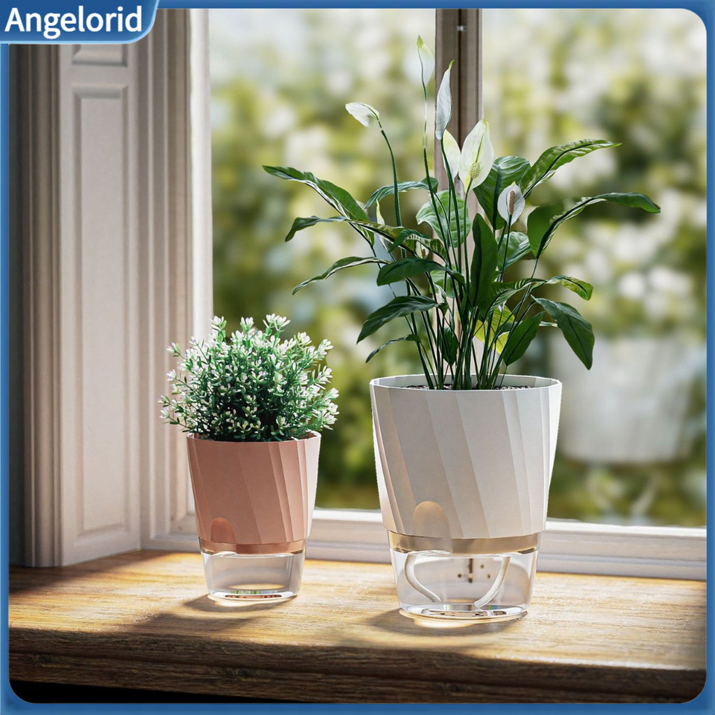 Angelorid| Indoor Plant Pot Peace Lily Flowerpot Self Watering Plant ...