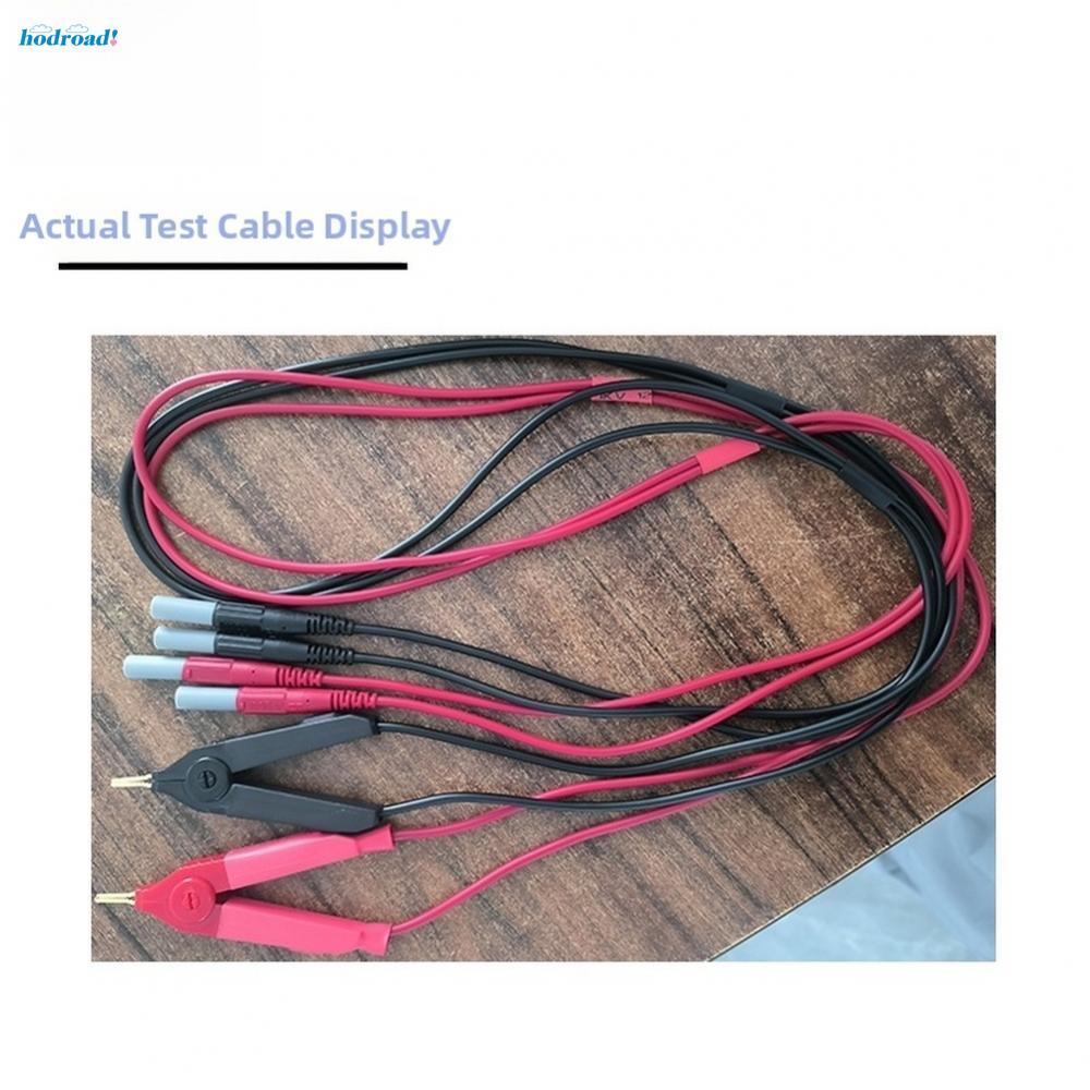 2PC Low Resistance Kelvin Clip Test Cable Set 4mm Banana Connector for ...