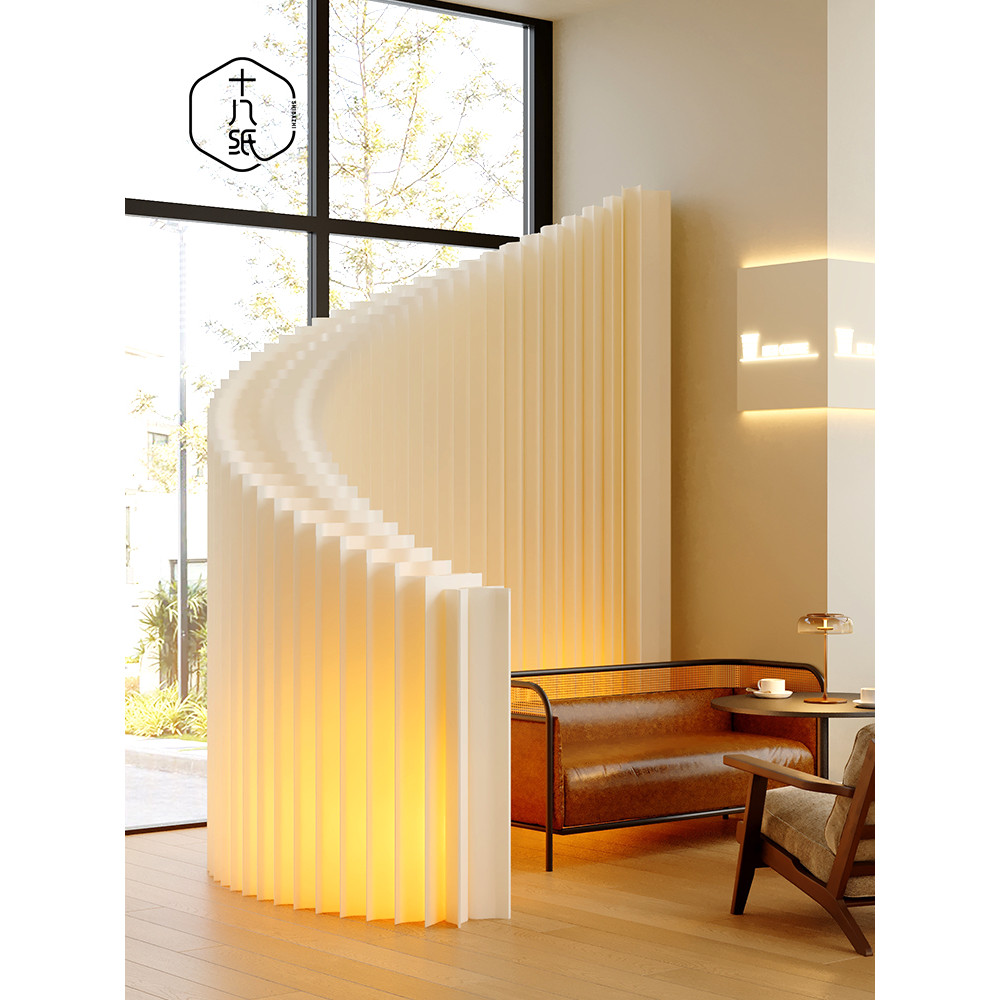 Folding partition screen, luxurious paper screen, modern minimalist ...