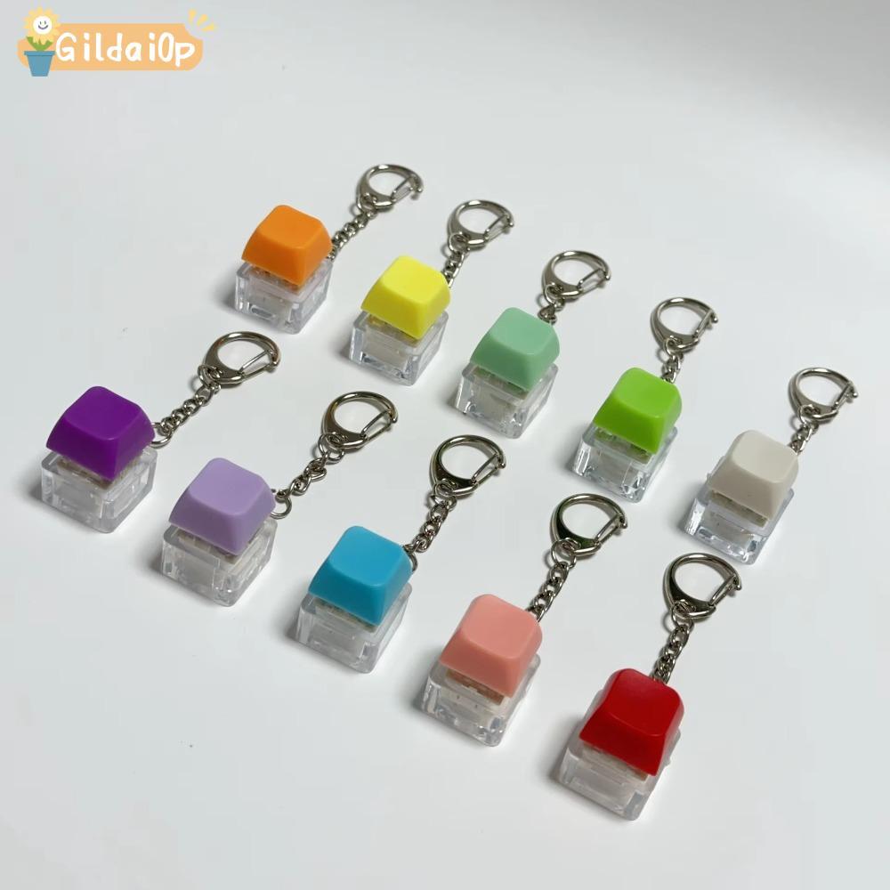 GILDAI0P Finger Keyboard Caps, Keys Button With Light Fidget Keychain ...