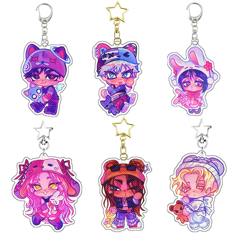 Acrylic Keychain Anime Alien Stage Hyuna Mizi Luka Sua Till Ivan Cute ...