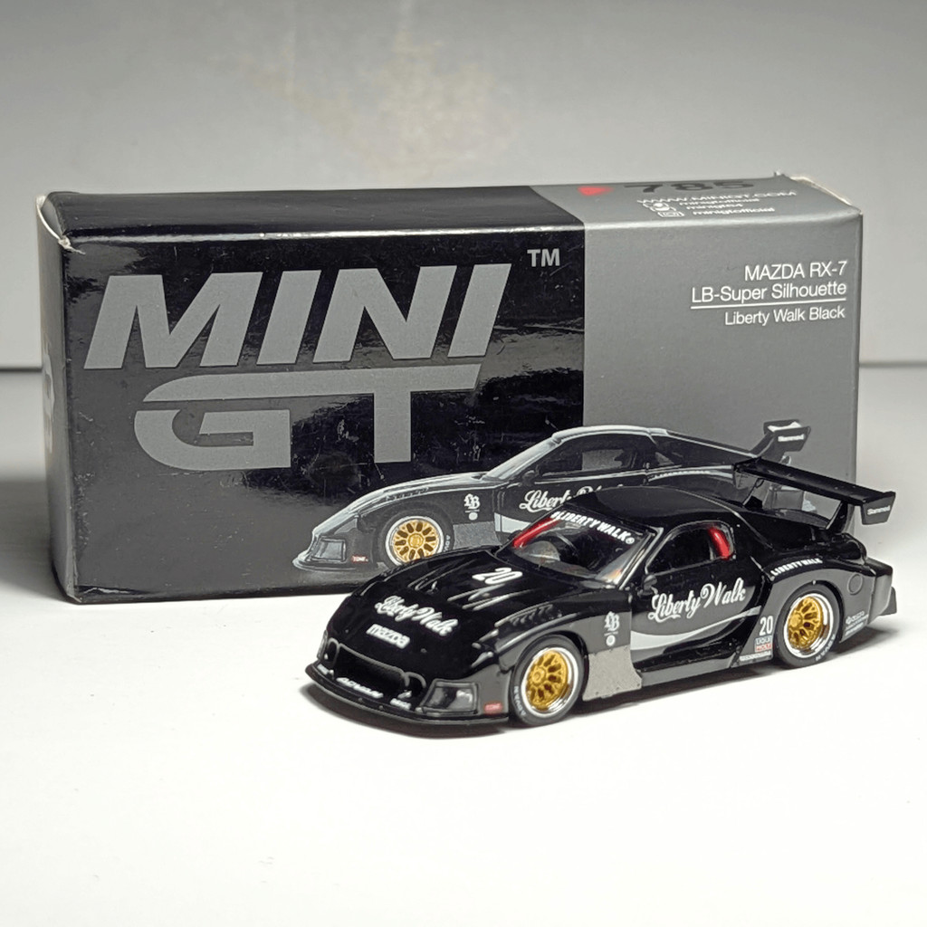 Mini GT Mazda RX-7 LBWK LB-Super Silhouette Liberty Walk Black MGT785 ...