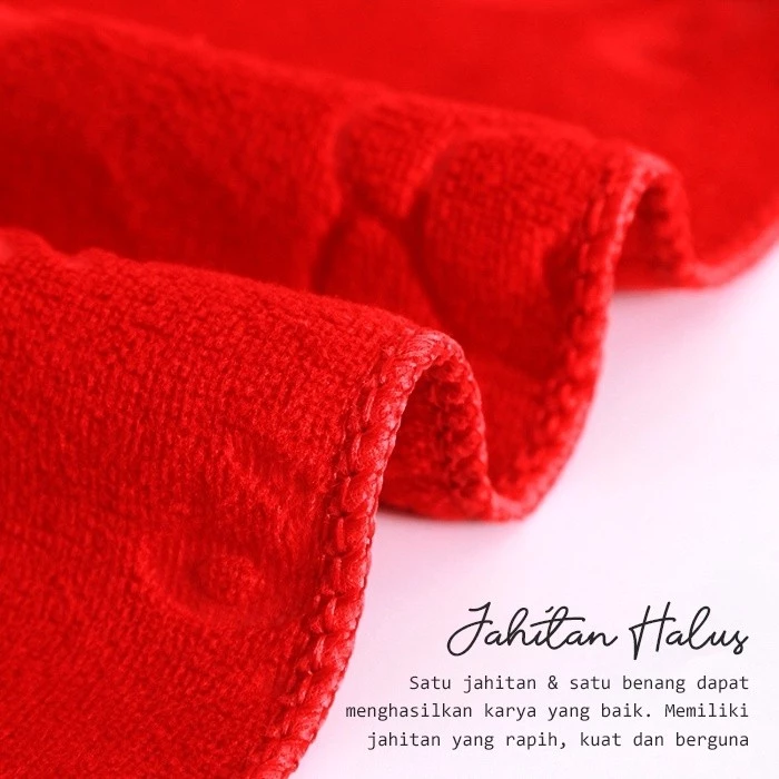 HANDUK MANDI MICROFIBER POLOS MOTIF EMBOSS 70X140 - Gambar 4