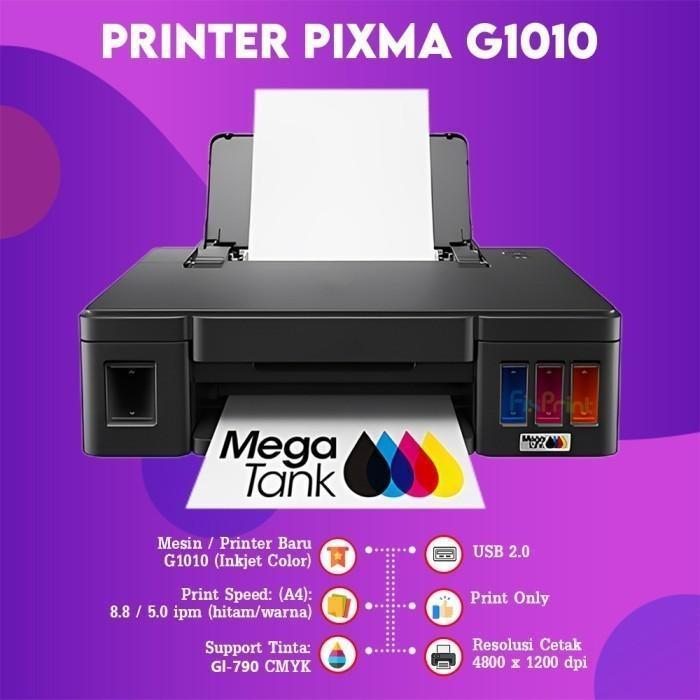 Printer Canon PIXMA G1010 G1730 Print Only New With Original Ink Bergaransi Resmi / Printer E470 All In One Wireless