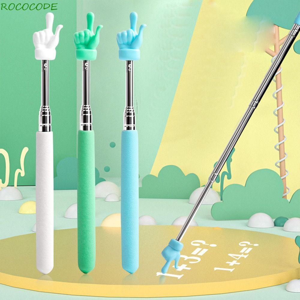 ROCOCODE Teacher's Special Pointer Office Retractable 8 Color Class ...