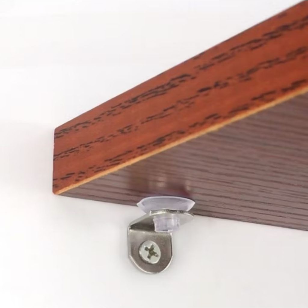 1PCS Skrup Penyangga Rak Ambalan Kaca Cop Siku Sekrup Kop L Penahan Papan Kayu Bracket A200 - Gambar 3