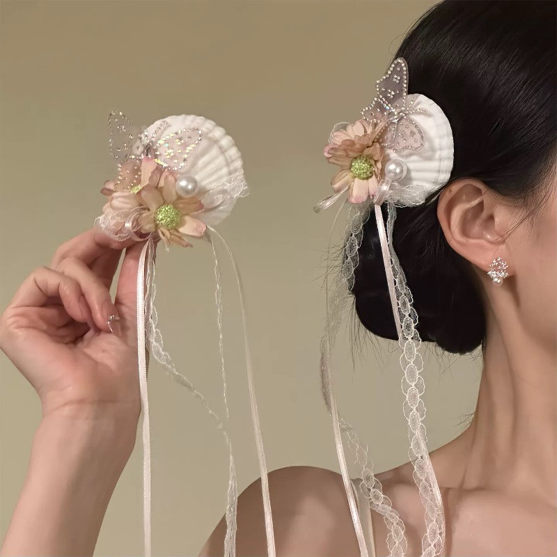 2026 New [Phuket Flower Language] Seaside Resort Style Shell Hairpin ...