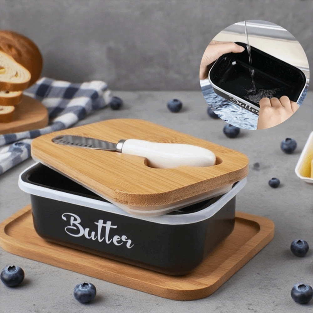 MXBEAUTY1 Butter Dish, Airtight With Spatula Butter Box, Practical ...