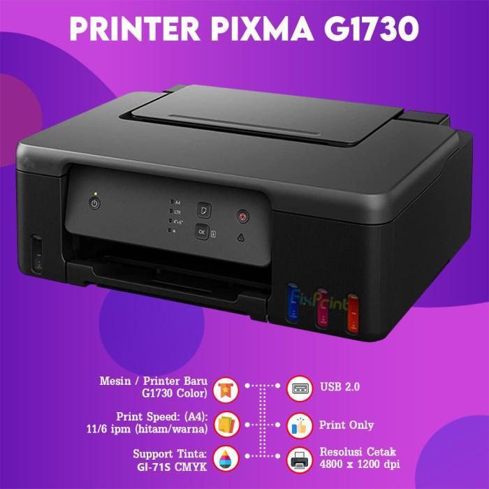 Printer Canon PIXMA G1010 G1730 G1737 Print Only E470 Scan Copy New With Original Ink Bergaransi Resmi / E470 All In One Wireless - Gambar 3