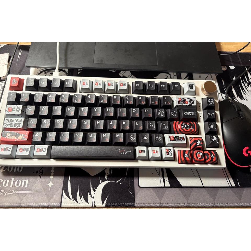 Persona 5 Keycaps 140 Keys Cherry Profile PBT Wooting Aula F75 ...