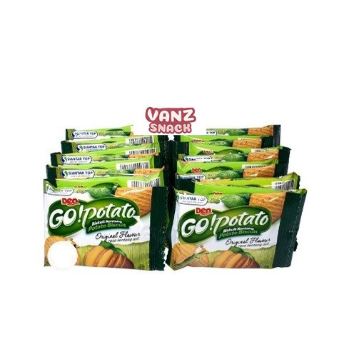 Go Potato Biskuit Kentang Renceng isi 20 bks x 8 gr - Gambar 2