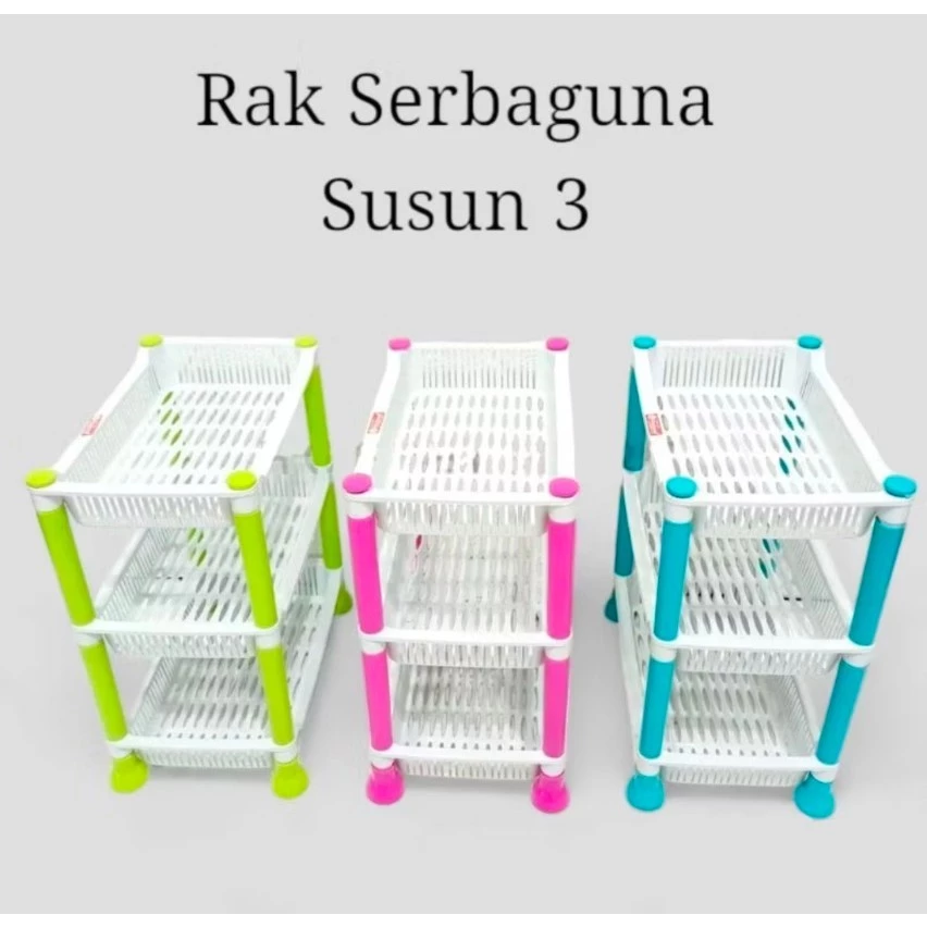 (BUBBLEWRAP) RAK MULTIFUNGSI SERBAGUNA 3 SUSUN HORRAZ - Gambar 3
