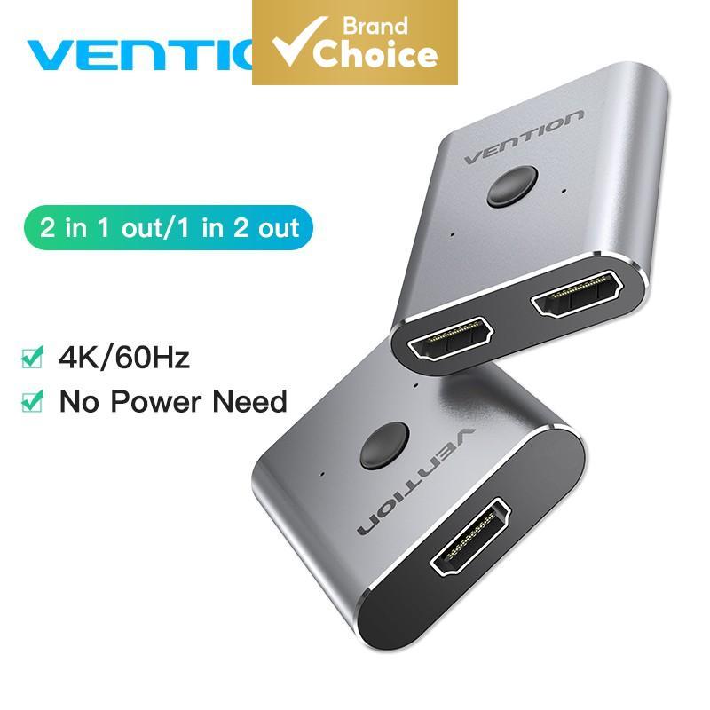 Vention HDMI Switch Splitter Bi-Directional 4K 1 In 2 Out or 2 In 1 Out ...