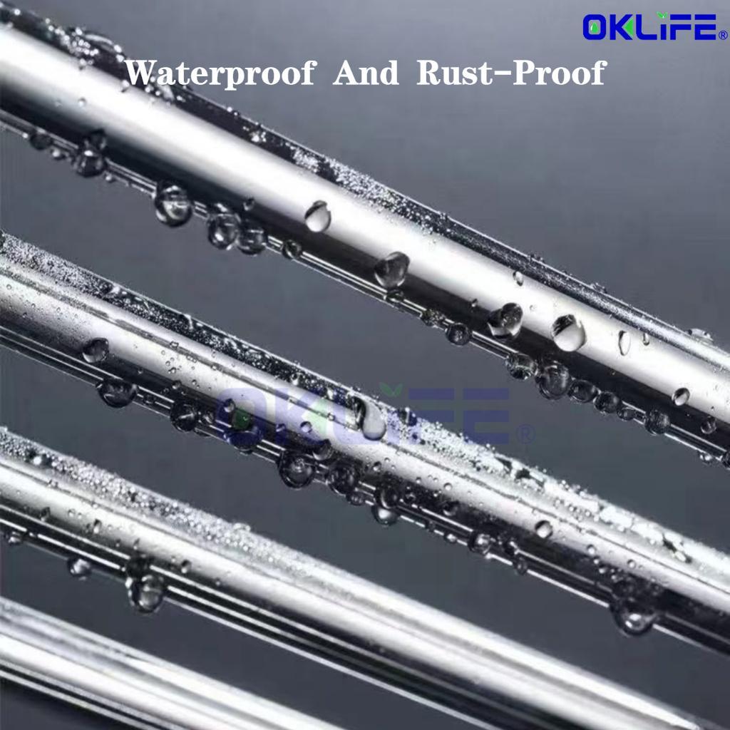 Wall Mounted 304 Stainless Steel Towel Rack Multi-layer Bathroom Shelf with Towel Bar for Hotel & Home view 3