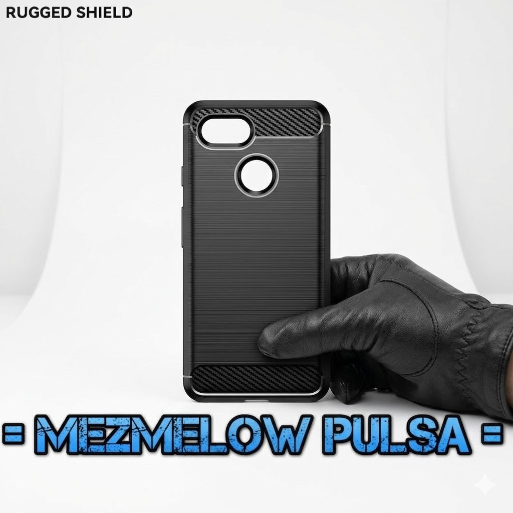 Case Fiber Carbon Caseng Casing Softcase GOOGLE PIXEL 3 BIASA