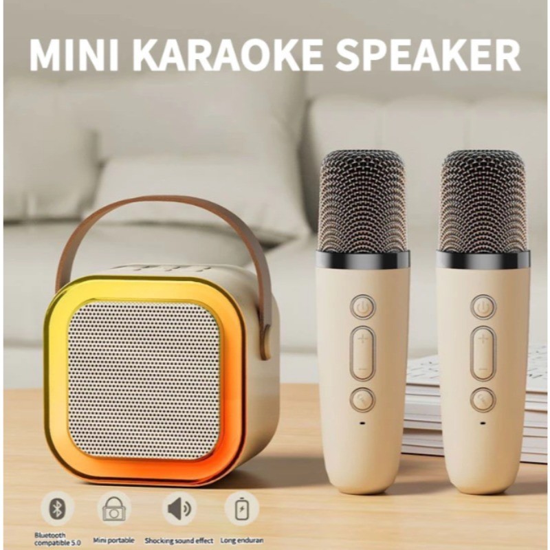 Wireless Mini Karaoke Speaker With Karaoke Bluetooth Microphone Home ...
