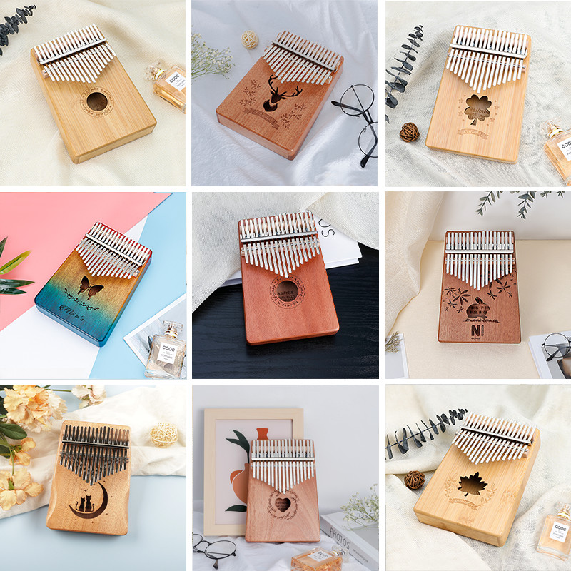 【Good Wood】17 keys Kalimba Thumb Piano Acoustic Finger Piano Music ...
