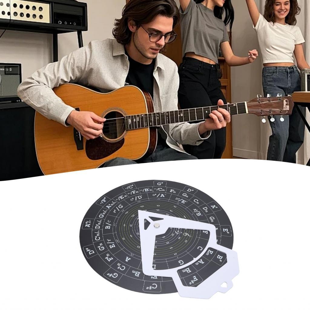 musdoing-SG Circle of Fifths Wheel 30cm Diameter Wall Hanging PVC Chord ...