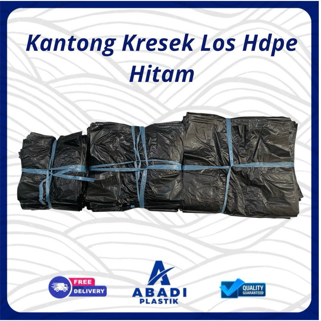 [ 1 Kg ] Kantong Kresek Los HDPE Hitam Kiloan - Gambar 2