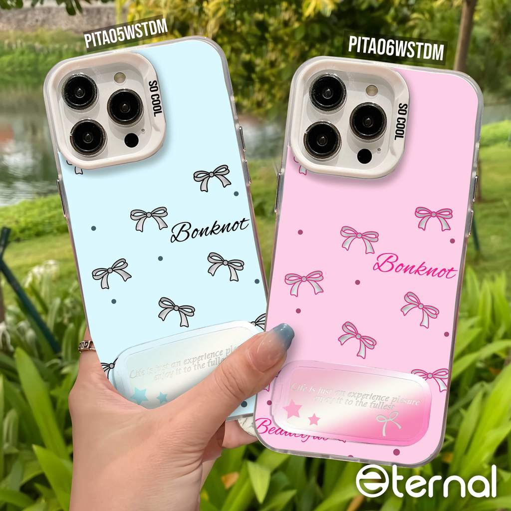 ETERNAL IMD PINK AND BLUE RIBBON CASE iphone X XR XS 7 8 11 12 13 14 15 ...