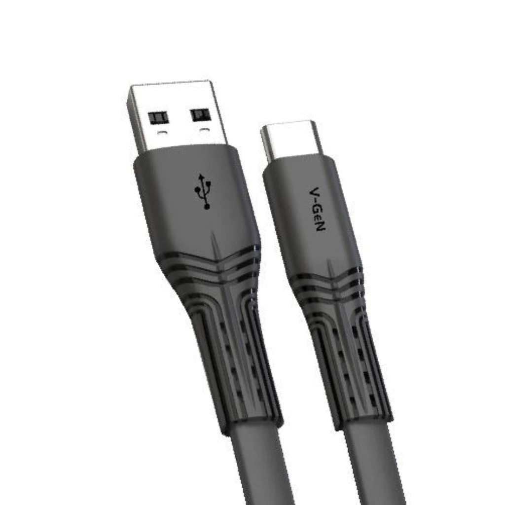 V-GEN VCB-59 Kabel Data Usb Type C 3A Fast Charging Kabel Gepeng 1 Meter - Gambar 3
