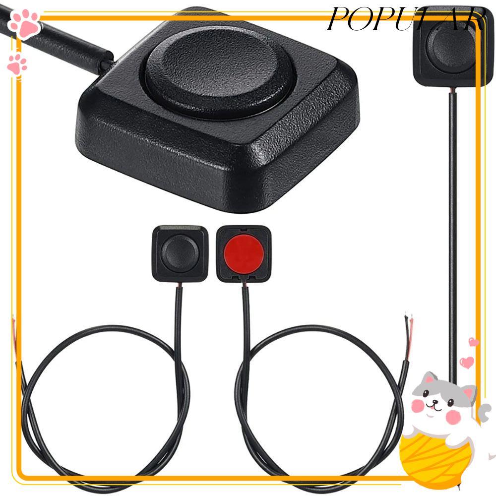 POPULAR Mini Button Switch, 12V Adhesive Momentary Push Button, Mini ...
