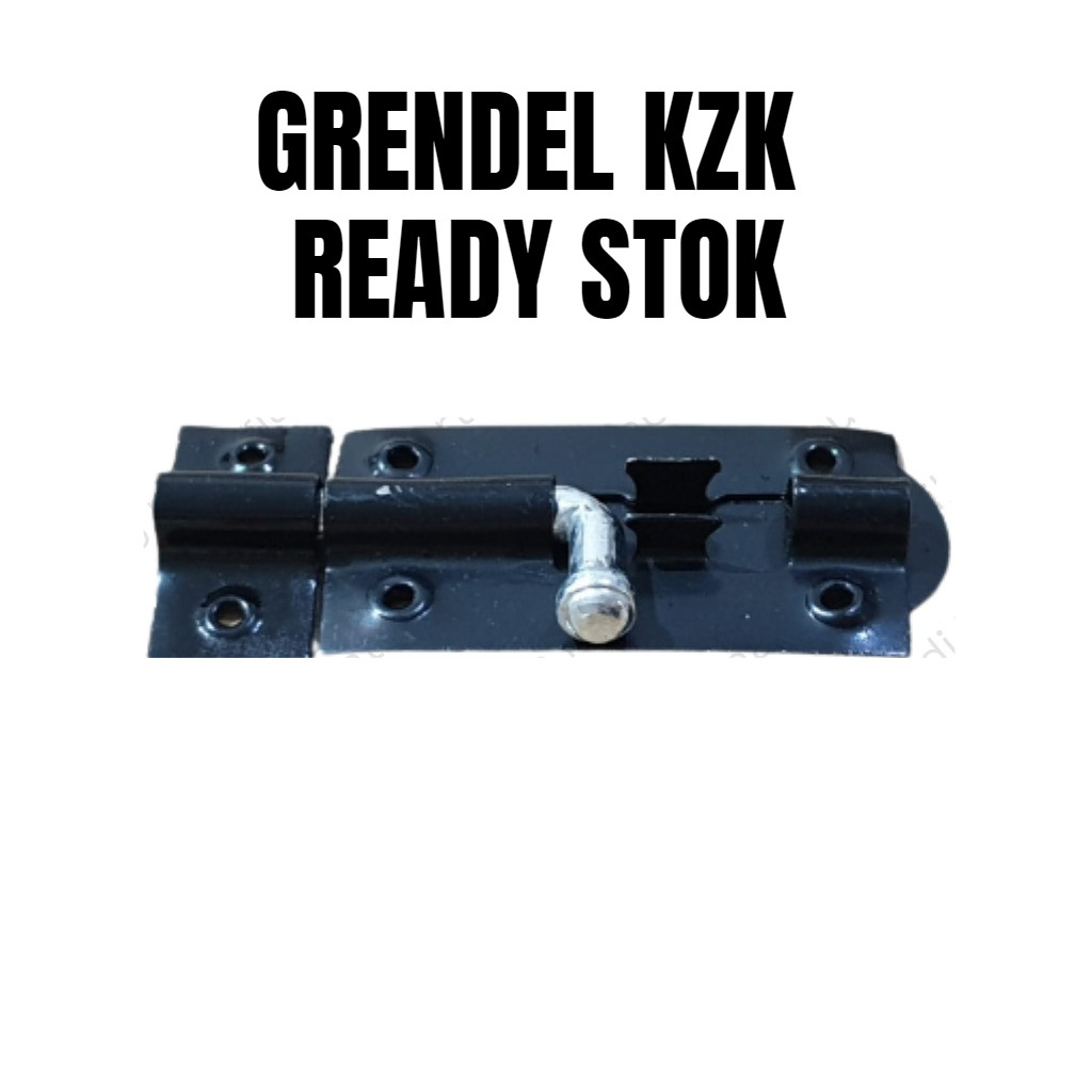 Grendel Double Dobel Plat 3" Inch KZK Hitam - Gambar 4