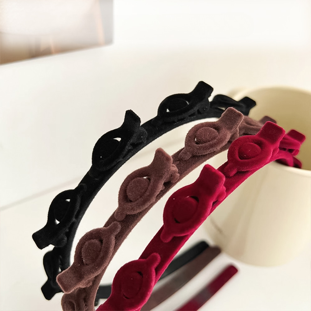 Popmaker Shop Velvet Bandana With Double Clips - Gambar 3