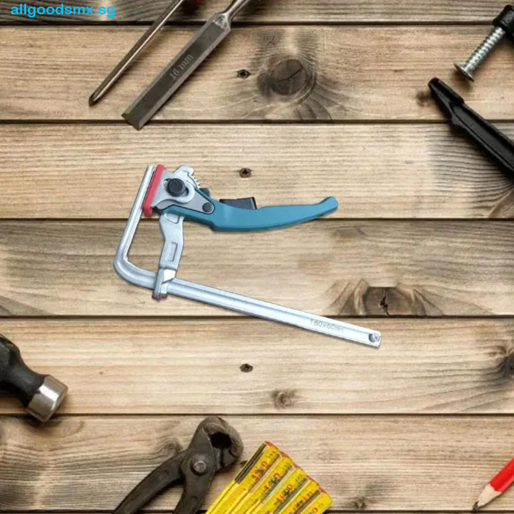ALLGOODS Ratcheting Table Clamp, 160mm Clamping Range Quick Ratchet ...