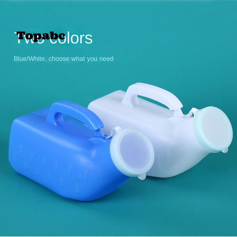 TOPABCS Toilet, 1200ml Large Capacity Mobile Urinal, Portable Pe Handle ...
