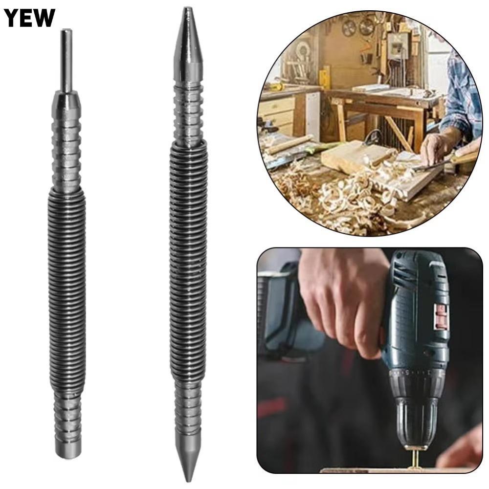 YEW 1/2Pcs Marking Holes Tool, Hammerless Metal Center Pin Punch, 1/16 ...