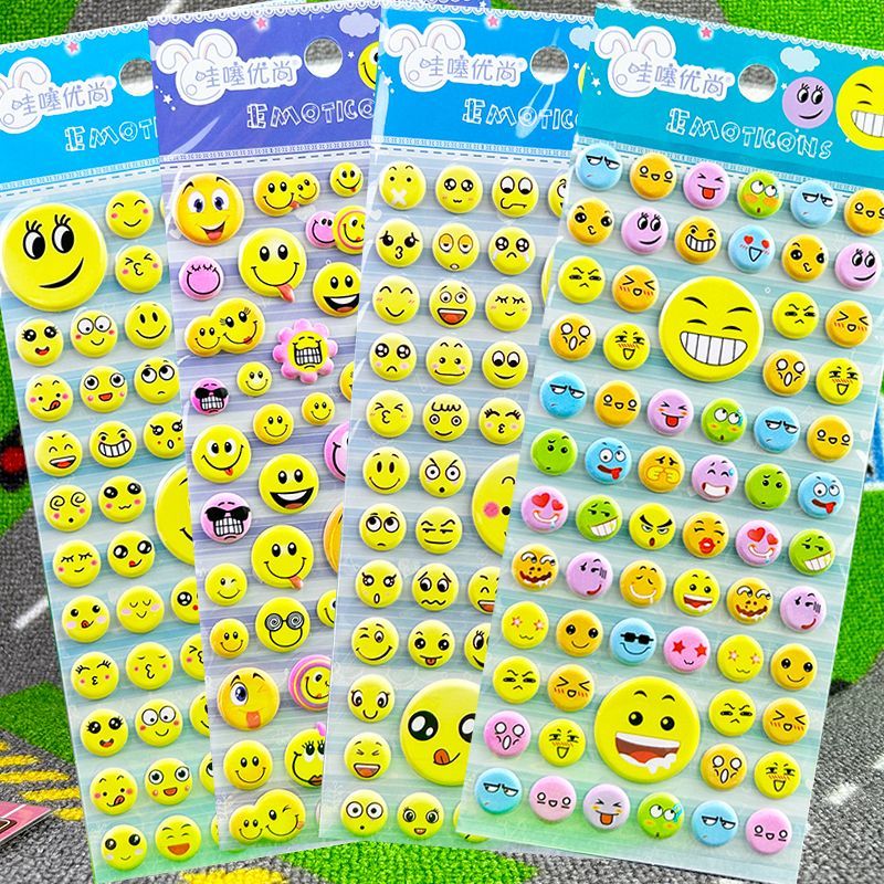 Children Reward Stickers Kindergarten Stickers Emoticon Pack Cartoon ...