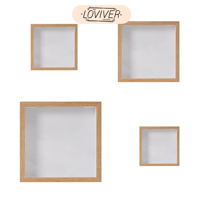 LOVIVER 3D Frame Box Memory Display Wooden Showcase Frame for Flowers ...