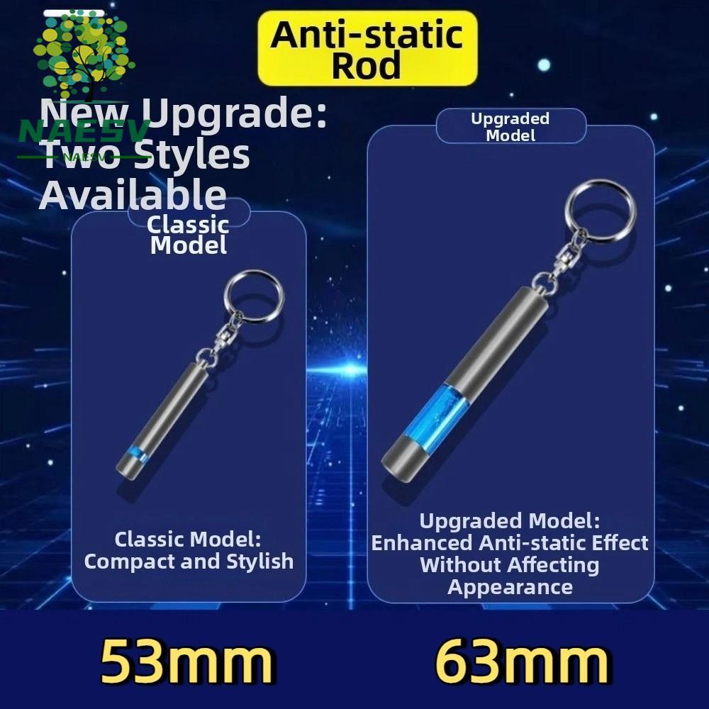 NAESV Anti-Static Keychain, Portable Safety Car Body Static Eliminator ...