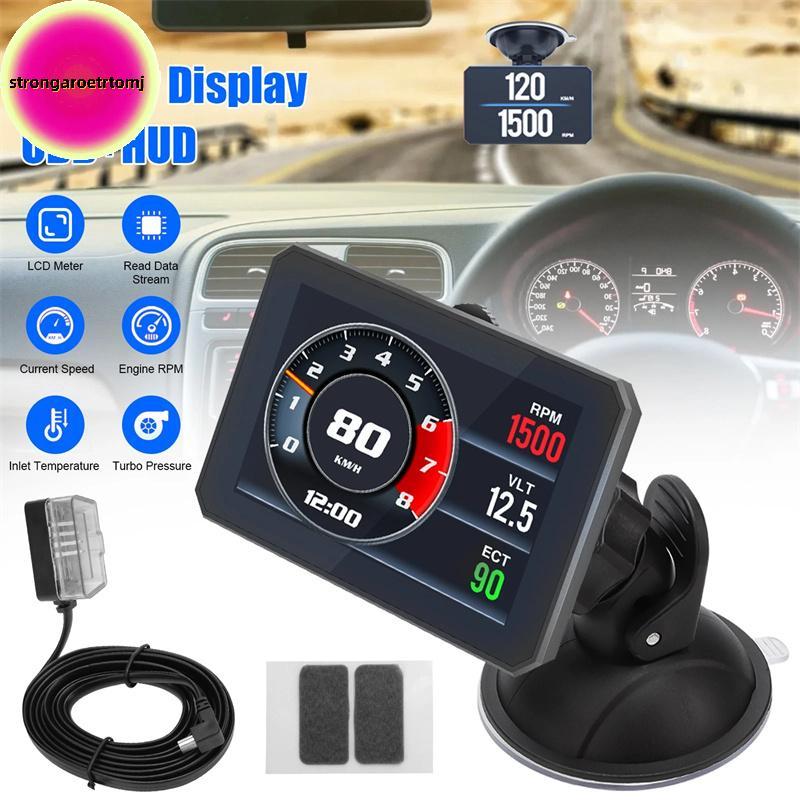 Strongaroetrtomj OBDII Smart Digital Meter P16 Up Dashboard Total ...