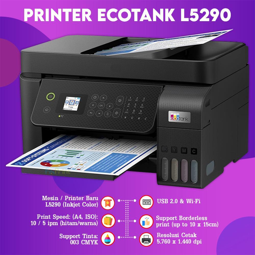 Printer Epson L5290 L5296 Print Scan Copy WiFi All-In-One Wireless Fax ADF / L8050 Print Only / Epson L4360 Duplex