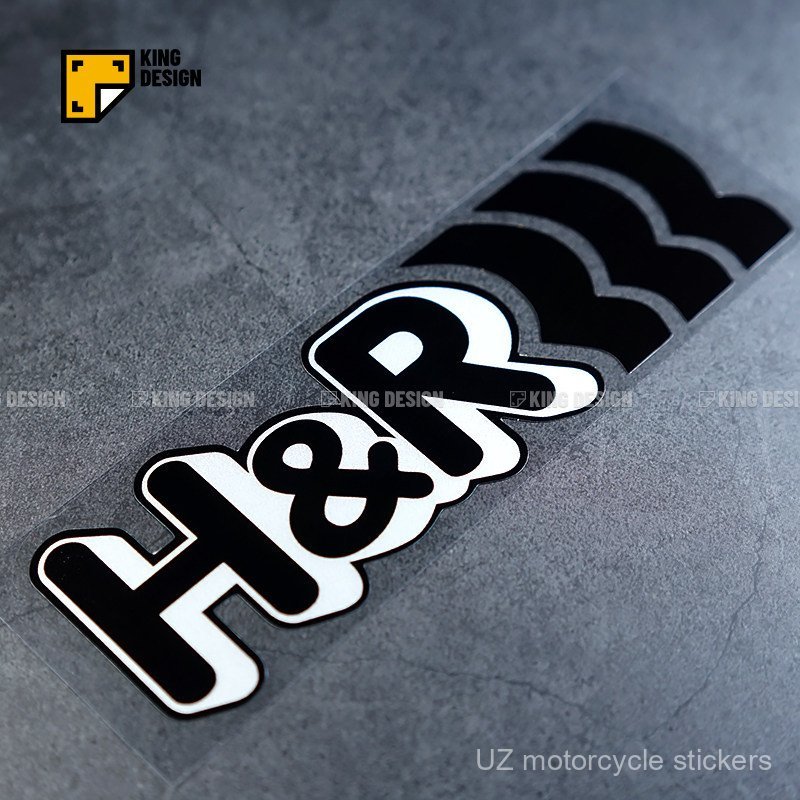 Ready Stock H & R Car Sticker HR Modified Spring Shock Absorber Hanging ...