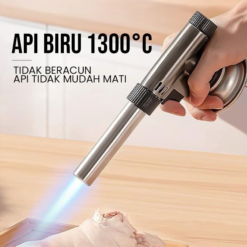 Kepala Gas Blowtorch Full Metal Serbaguna untuk BBQ Las Solder XTAR TABUNG GAS - Gambar 2